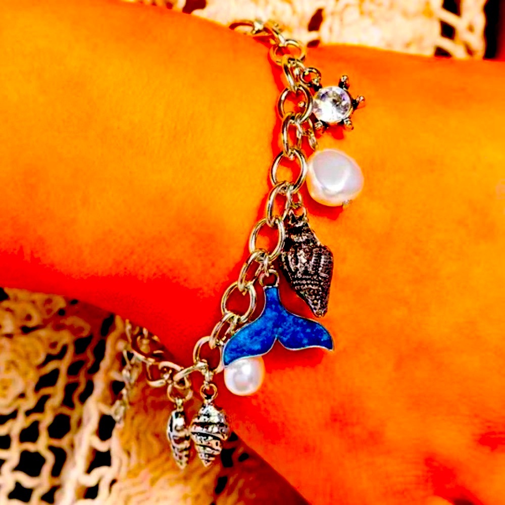 🧜🏻‍♀️🐚🧜🏼‍♂️BEACH PLEASE❗️PAPARAZZI “MERMAID FOR EACH OTHER” BLUE BRACELET❗️🧜🏻‍♀️